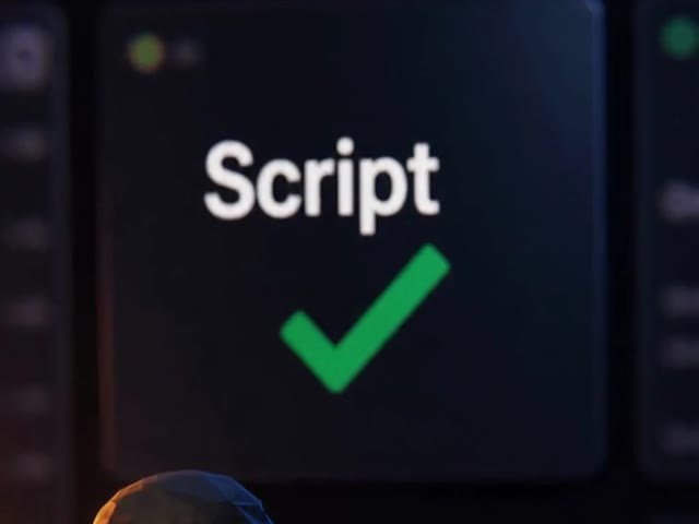 Words on screen